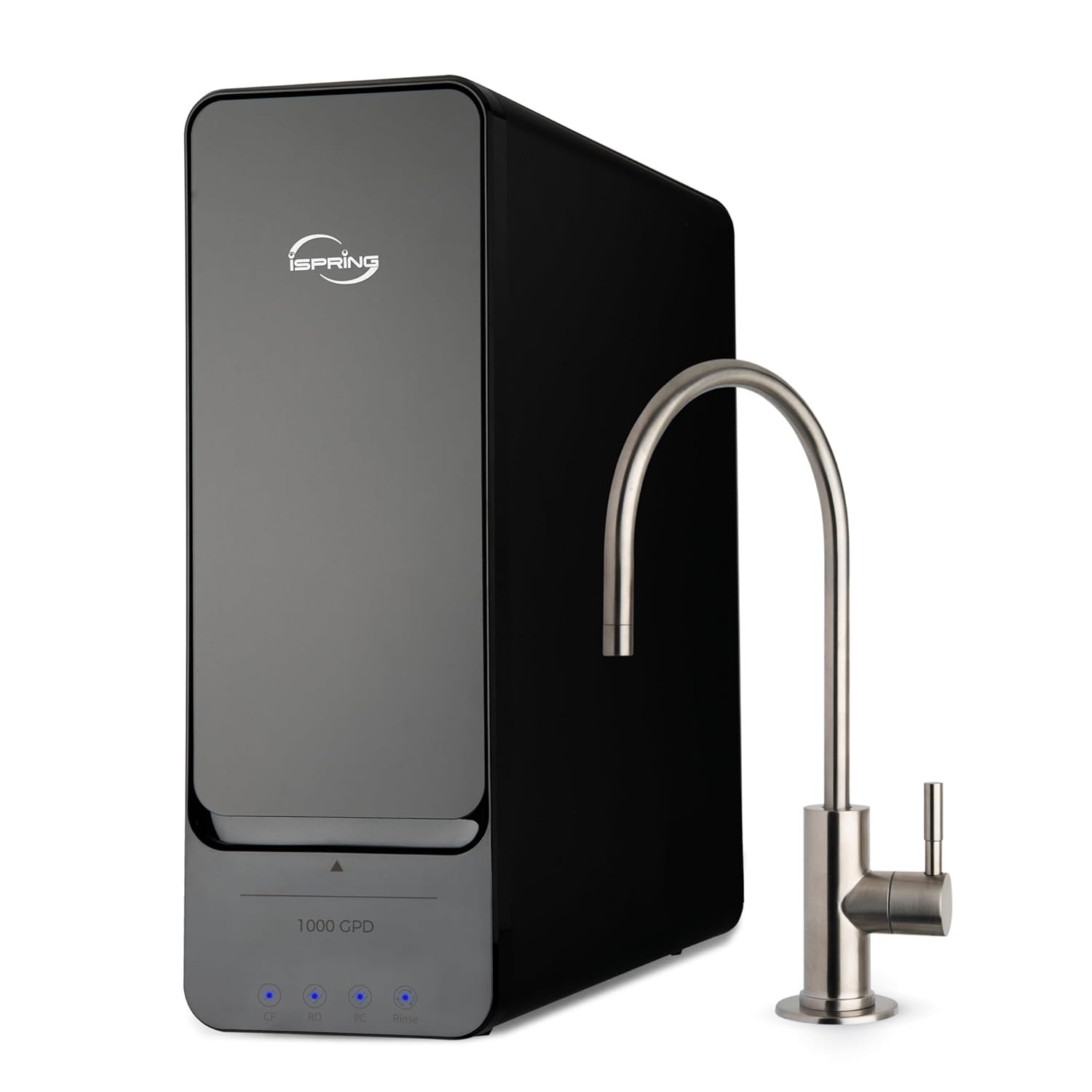 iSpring RO1000-BN with brushed nickel faucet